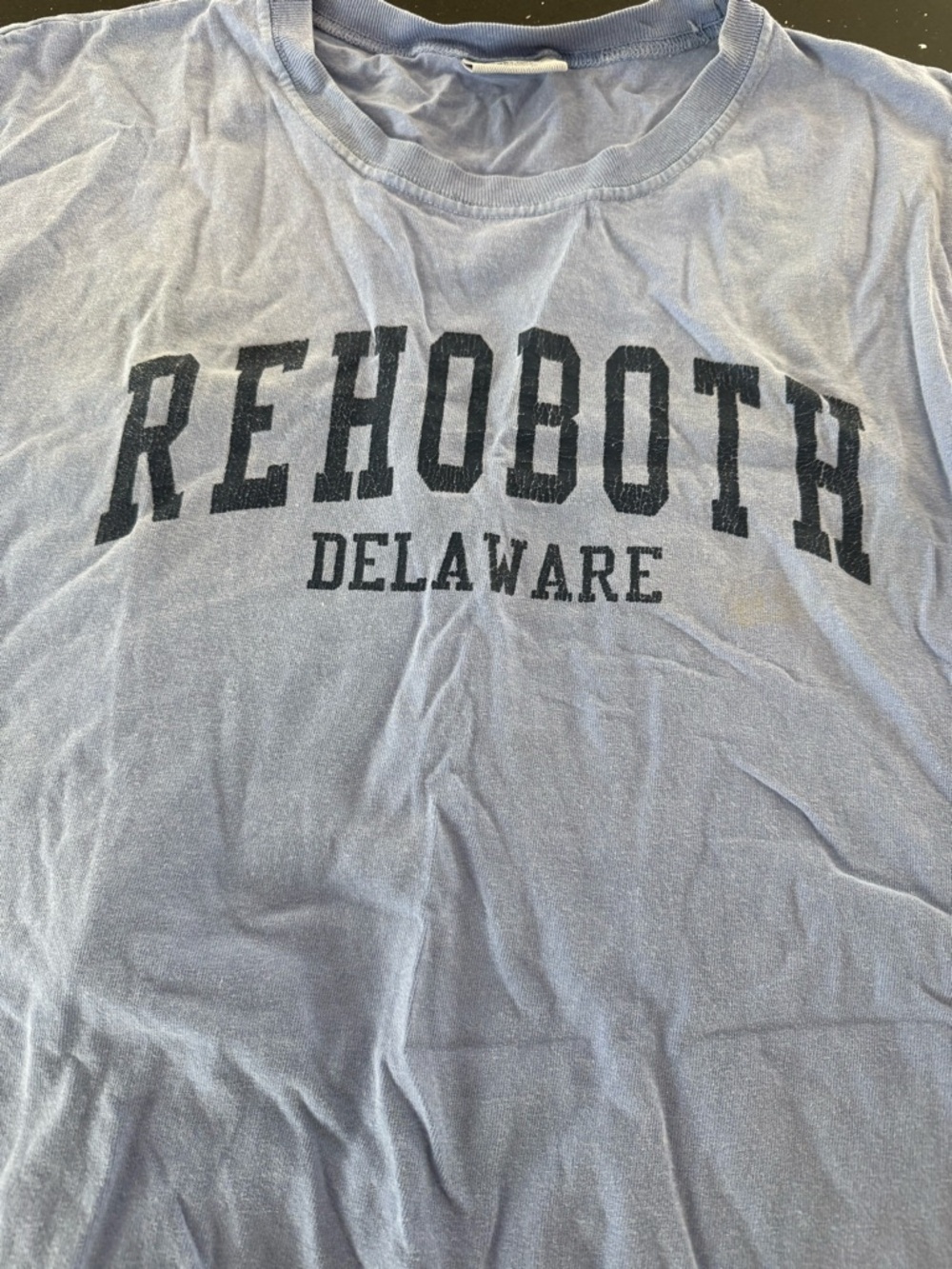 Rehoboth Delaware Beach Light Blue Sleeveless Tee - Picture 4 of 5